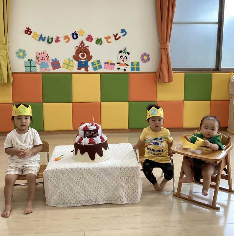 🎉元気一杯‼️夏生まれのお友だちおめでとう🥳