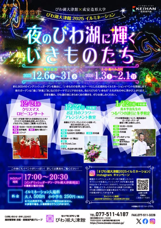 ✨びわ湖大津館イルミネーション✨