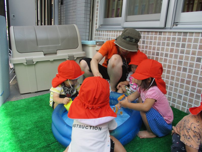 『水あそび楽しかったよ』