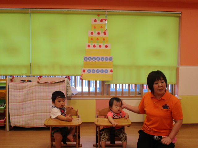 8月のお誕生日会?