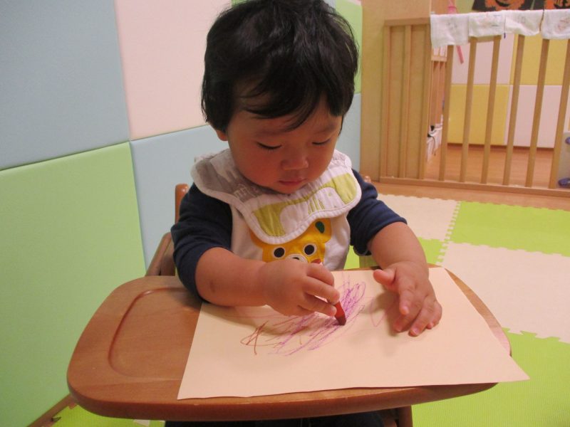 １１月の秋の壁面製作?もも組さん&いちご組さん