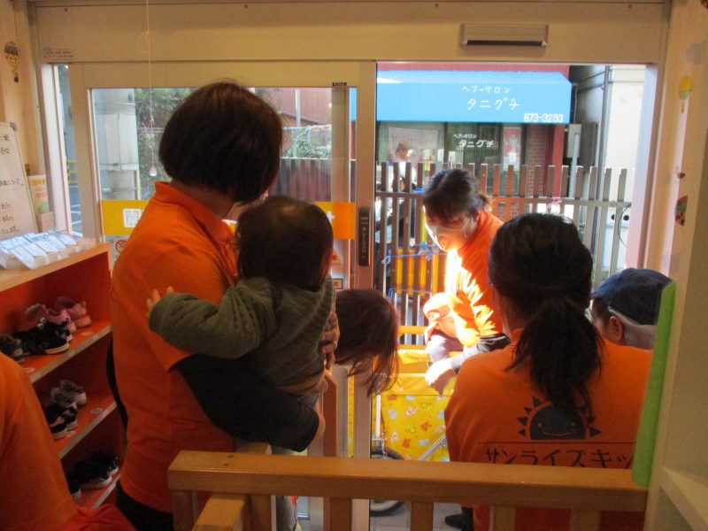 避難訓練＆りんごぐみの取り組み?