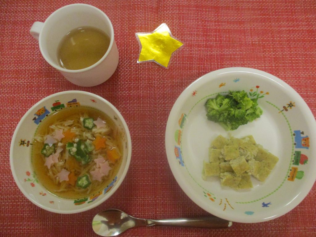 【7月7日㈪の給食・おやつ】