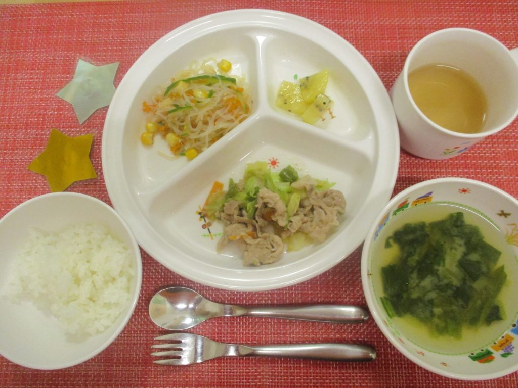 【7月17日㈬の給食・おやつ】