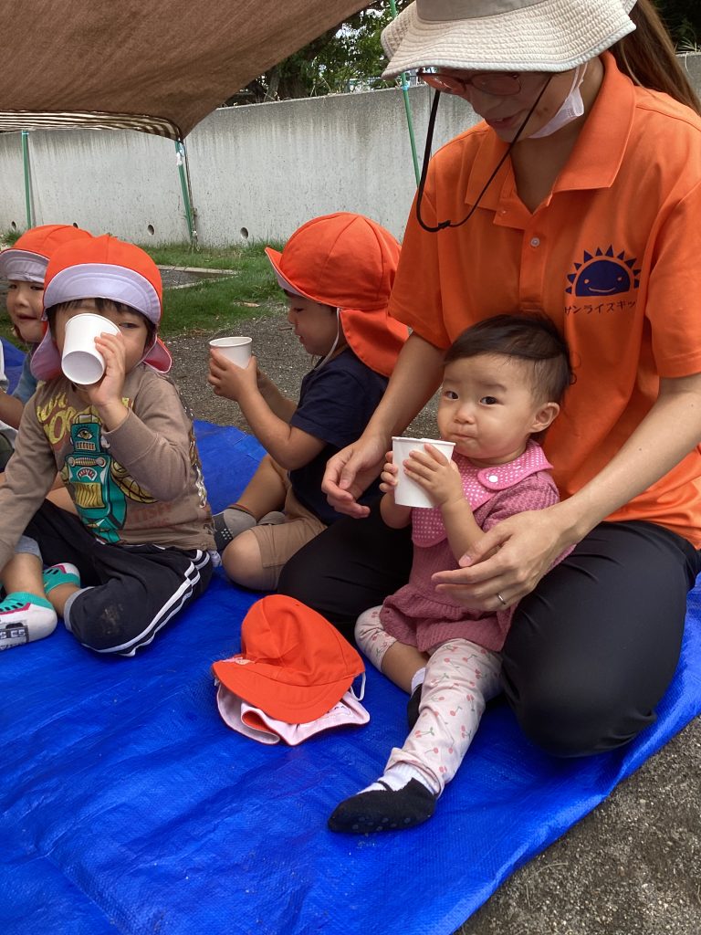 水遊び終わりの会