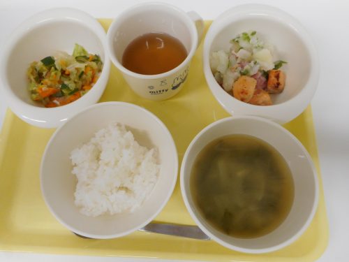 7月５日（木）の給食＆離乳食＆おやつメニュー