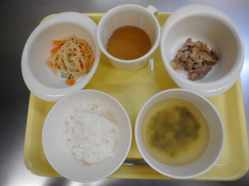 ８月27日（月）の給食＆おやつメニュー