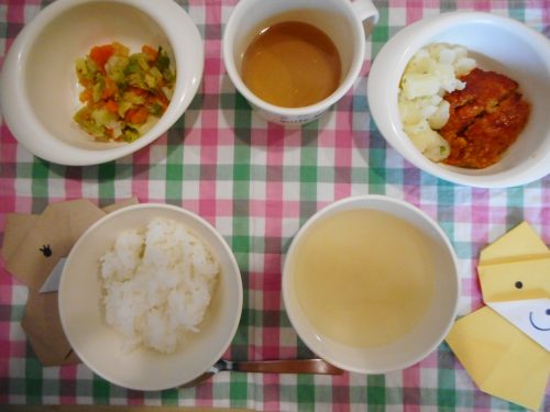 ４月２５日(木)のお給食＆おやつメニュー