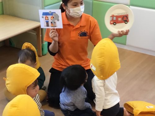 今週は避難訓練をしました