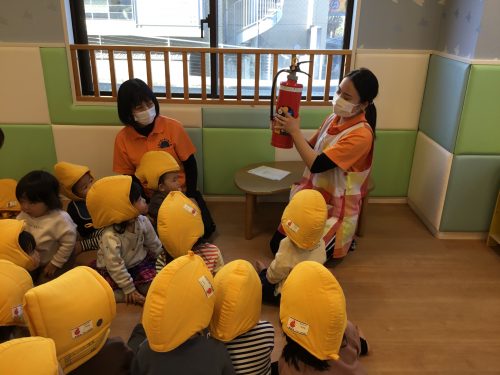 今週は避難訓練をしたよ！