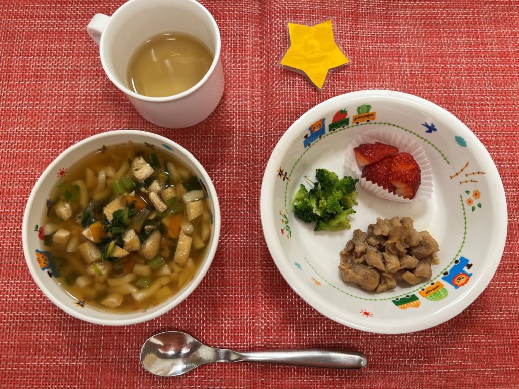 【4月19日㈯の給食・おやつ】
