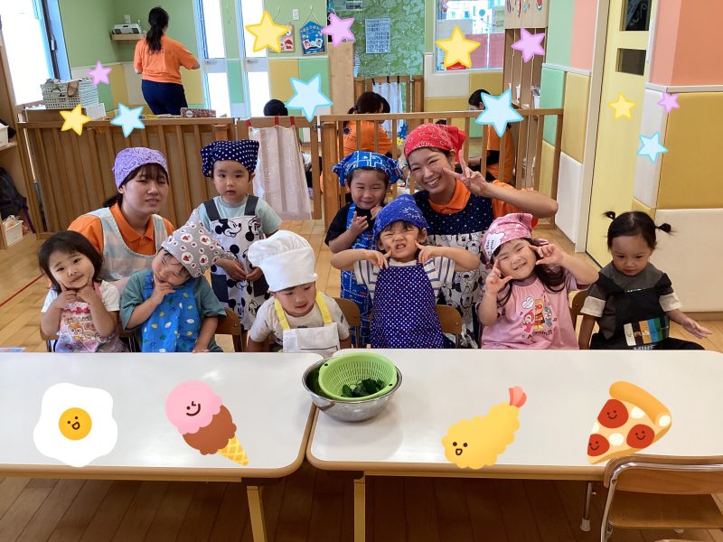 🌻夏の製作&りんご組さん食育活動🧑‍🍳✨