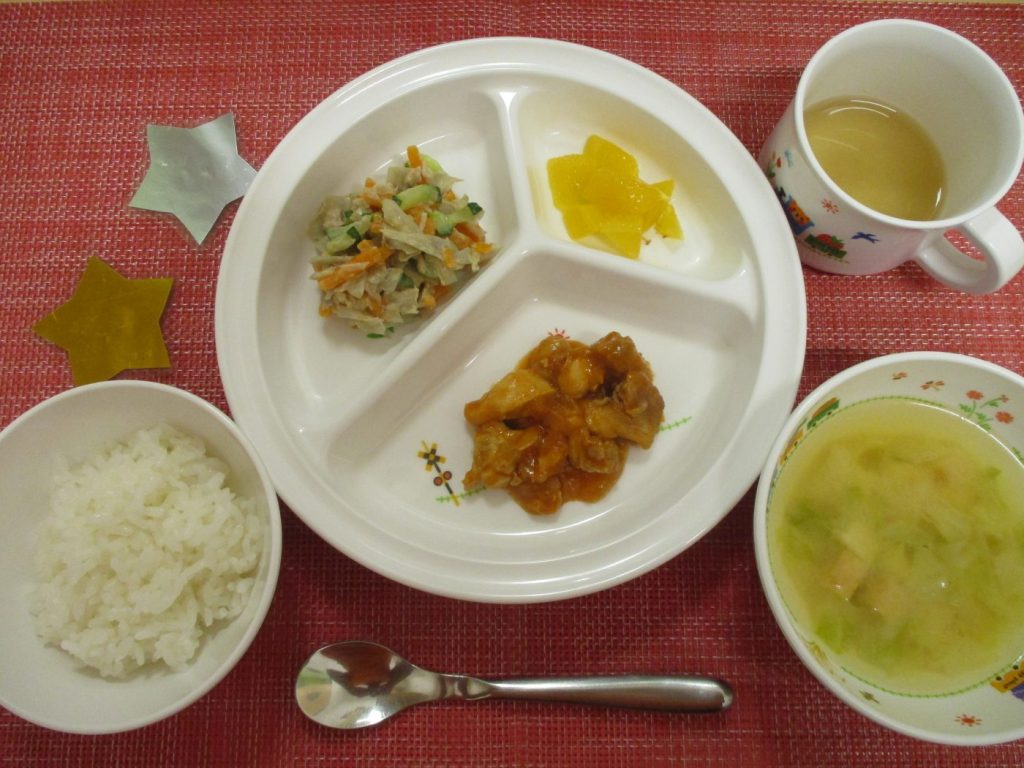 【7月9日㈫の給食・おやつ】