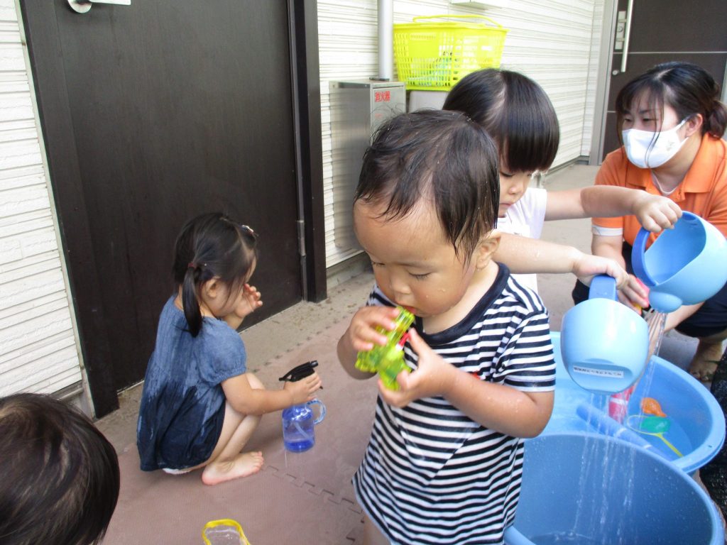 水遊び、あと何回出来るかな？